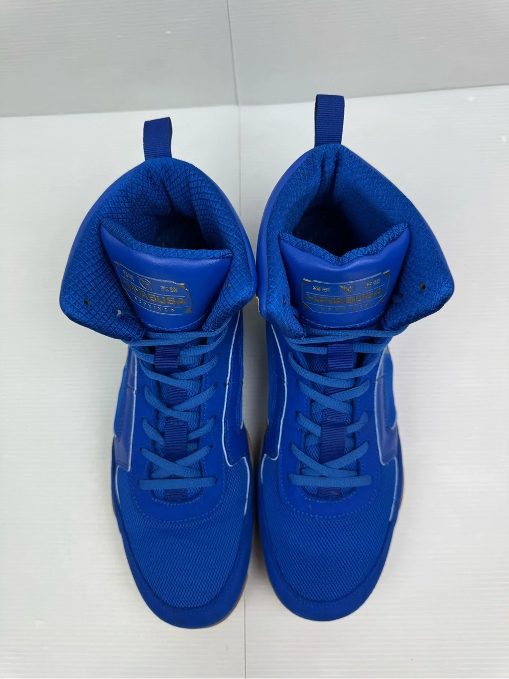 Hayabusa Pro Boxing MMA Sneakers Shoes High Top Men's Size 12 Blue Martial Arts